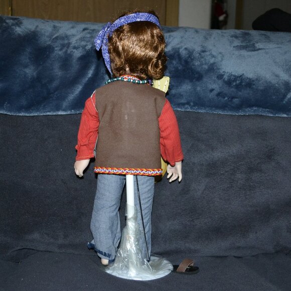 Danbury Mint porcelain Nancy Leslie Hippie Fine Collector Doll - Picture 6 of 10